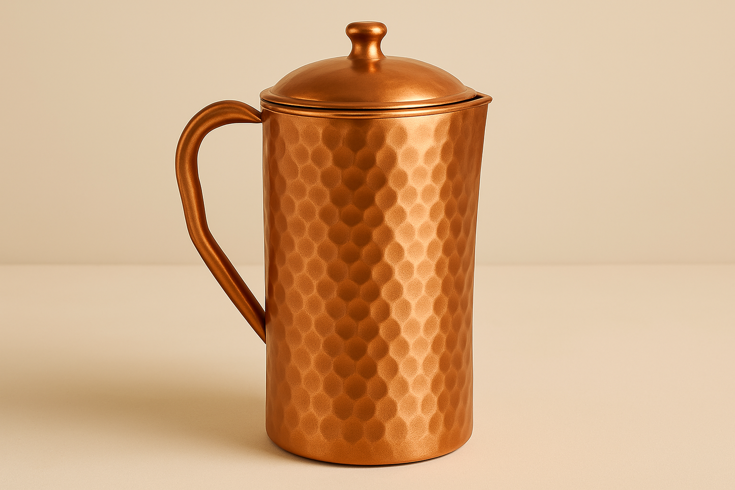 Pure Copper Drinkware Set – Jug, Bottle & 4 Glasses | Ayurvedic Wellness Kit