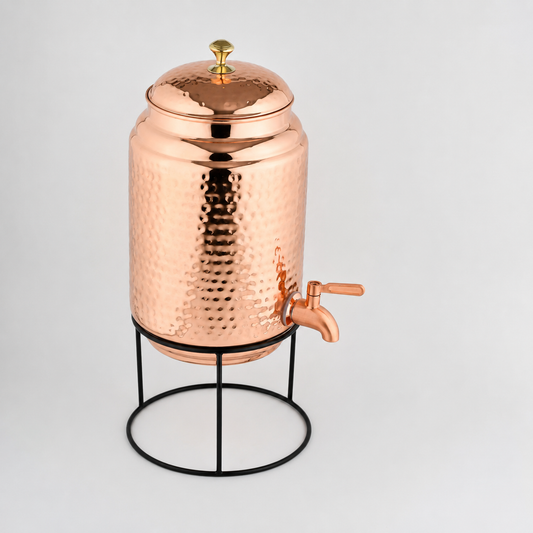 5L Copper Water Dispenser with Stand - Purely Copper