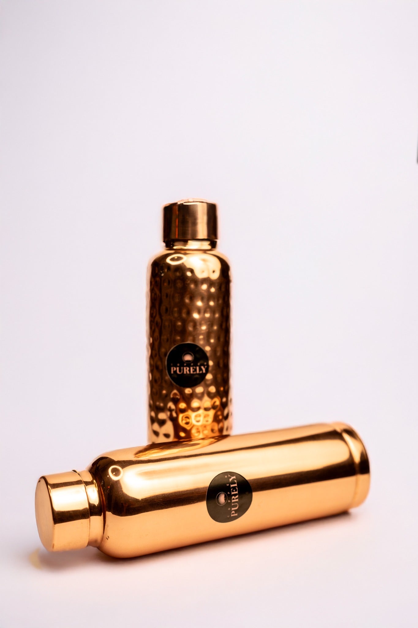 Hammered Pure Copper Water Bottle – 950ml | Handcrafted & Ayurvedic