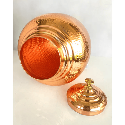 PurelyCopper 8 L Hammered Copper Water Dispenser | Hand-Hammered Dispenser