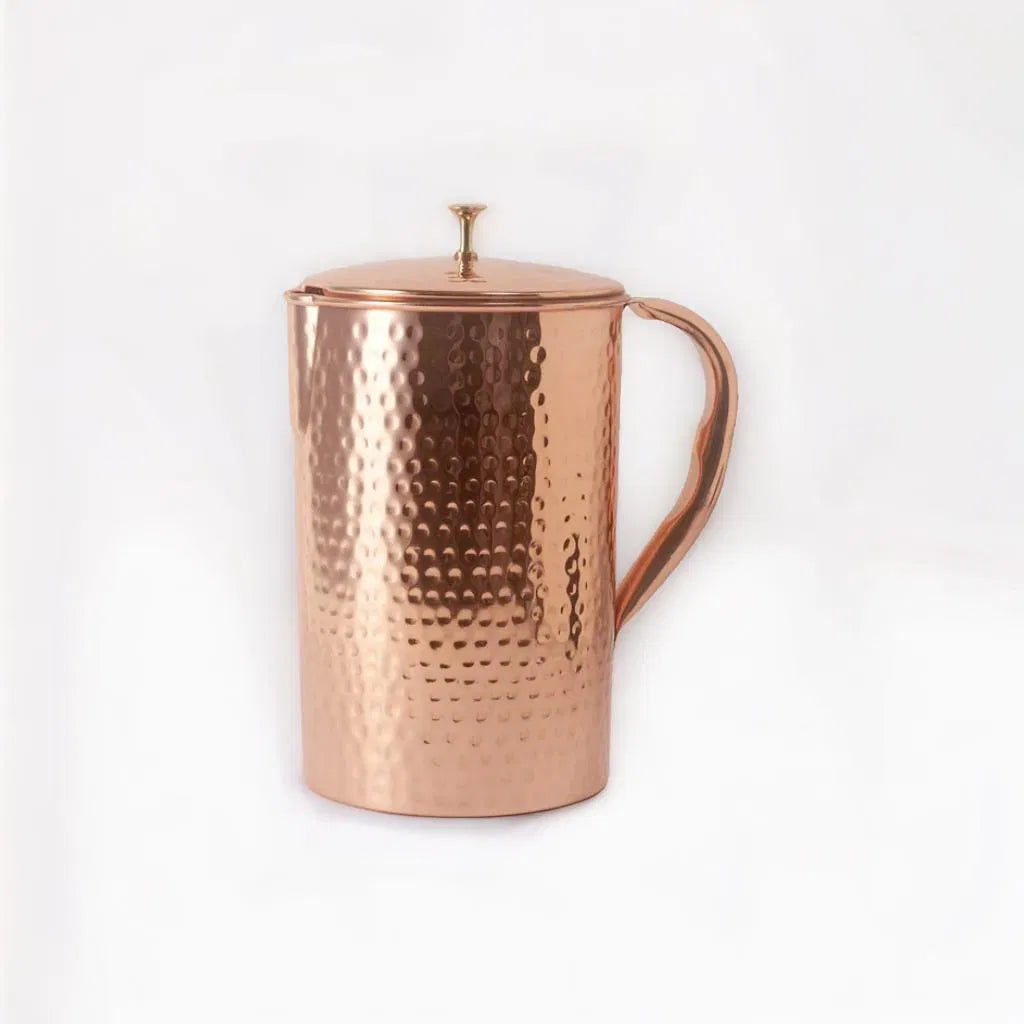 Pure Copper Jug - 2L Hammered Copper Jug - Purely Copper