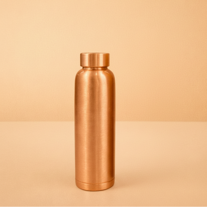 Polished Pure Copper Water Bottle – 950ml | Ayurvedic & Handmade