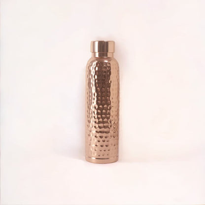 Hammered Pure Copper Water Bottle – 950ml | Handcrafted & Ayurvedic