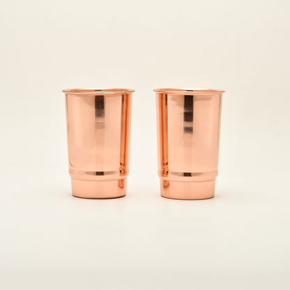 Pure Copper Drinking Glasses Set of 2 | Purely Copper