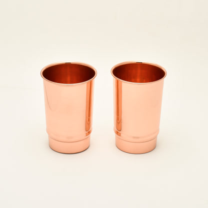Pure Copper Drinking Glasses Set of 2 | Purely Copper