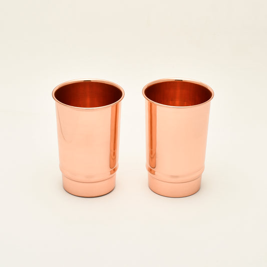 Pure Copper Drinking Glasses Set of 2 | Purely Copper