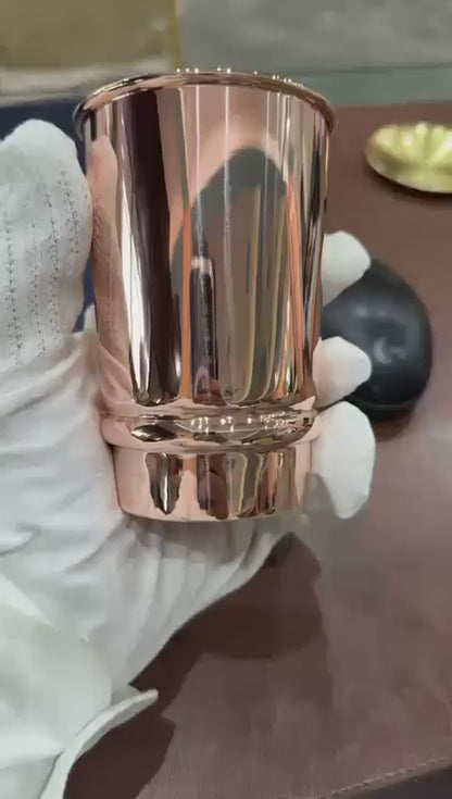 Pure Copper Drinking Glasses Set of 2 | Purely Copper